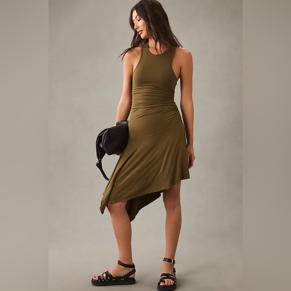 Anthropologie Dresses & Skirts - ✨ Anthropologie Sleeveless Side-Ruched Dress Sz MP